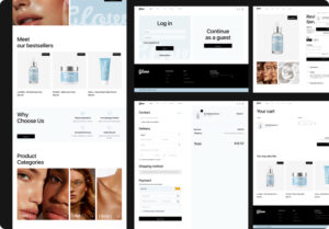Glow Cosmetic Brand Pages Overview
