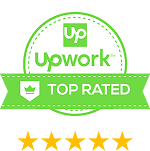 Top rated Upwork's badge
