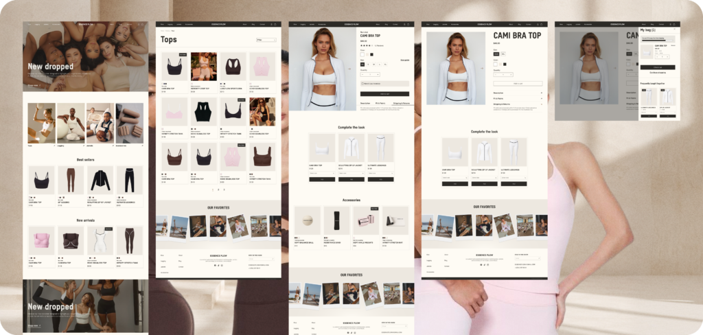 essence flow shopify case userflow pages